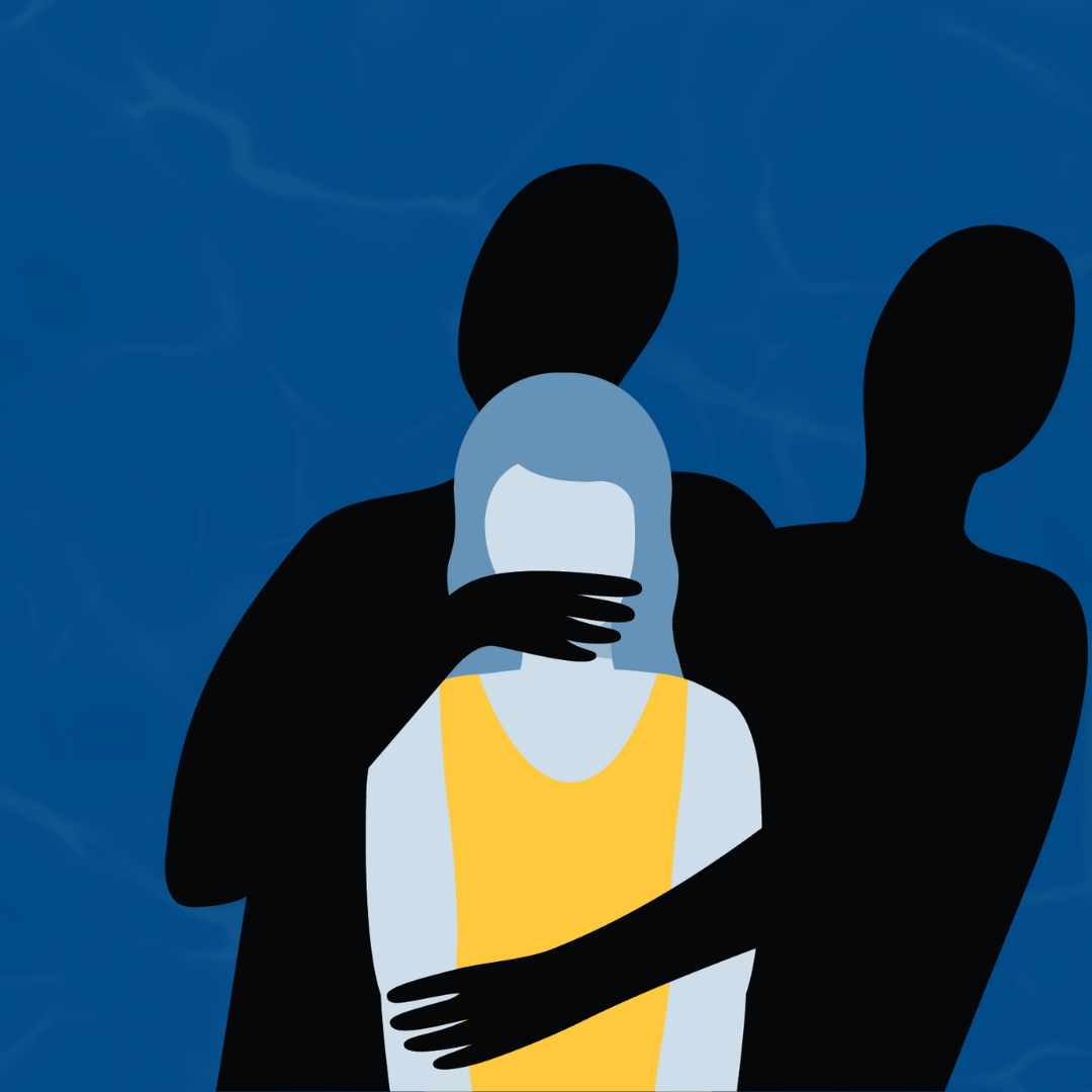 Illustration representing human trafficking awareness